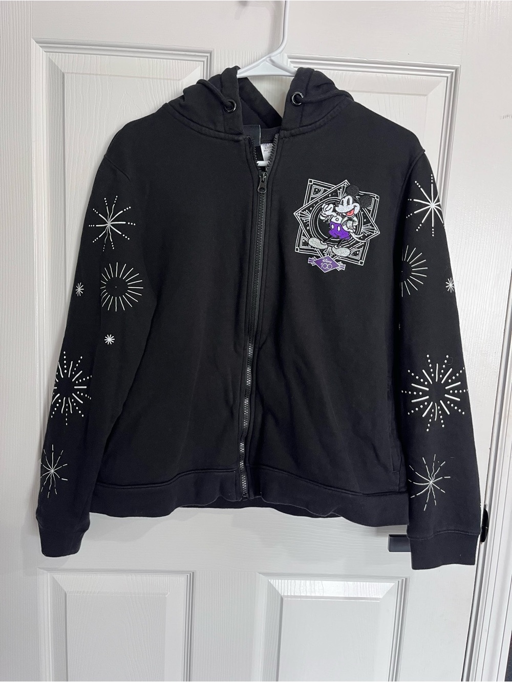 Disney Parks Disney100 Mickey & Friends 100 Years Full Zip Hoodie Women’s L